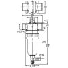 8122005 Nyomószűrő 1 1/2" B 280 l/perc 50 mesh