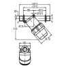 8118001 Nyomószűrő 1/2" K 80 l/perc 50 mesh