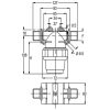 8110004 Nyomószűrő 3/4" K 100 l/perc 32 mesh