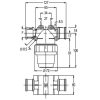 8110004 Nyomószűrő 3/4" K 100 l/perc 32 mesh