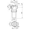 32820535 Szűrő, 1 1/4", 80-as rács, anya/anya