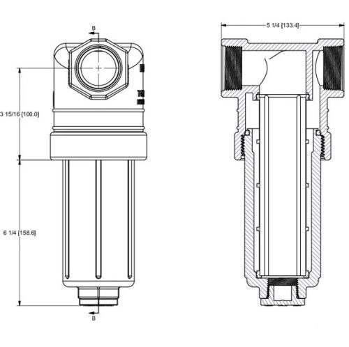 LST15050 nyomószűrő 1-1/2" 50 Mesh