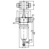 8128005 Nyomószűrő 1 1/2" K 280 l/perc 50 mesh