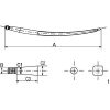 Magtakaró pálcák L-1100, Ø 36, M22 x 1,5