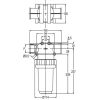 8121001 Nyomószűrő 1 1/4" B 200 l/perc 50 mesh