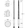 Bálatüske L-900, Ø 36, M22 x 1,5