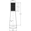 Bálatüske L-1400, Ø 42, M28 x 1,5