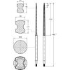 Bálatüske L-1400, Ø 42, M28 x 1,5