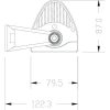 LED-es munka-fényhíd, 180 W, 15300 lm, téglalap, 12/24 V, fehér, 825, 5x79, 5 mm, Deutsch csatlakozós, kombinált, íves, 60 LED-es