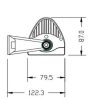 LED-es munka-fényhíd, 300 W, 25500 lm, téglalap, 12/24 V, fehér, 1371, 6x79, 5 mm, Deutsch csatlakozós, kombinált, íves, 100 LED-es