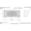 Multifunkciós hátsó LED lámpa, téglalap, 12-24 V, 107, 4x46, 7x23 mm